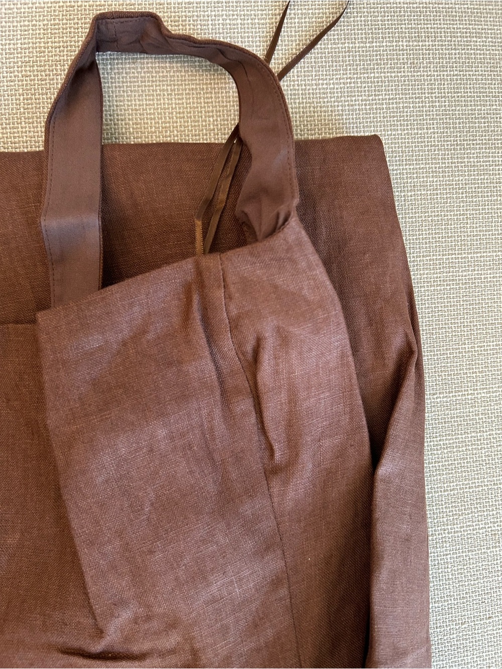 Reformation Janu Linen Midi Dress - Chocolate Cake Cafe Brown Classic - Picture 5 of 9